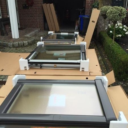 Dachfenster, welches noch eingebaut werden muss