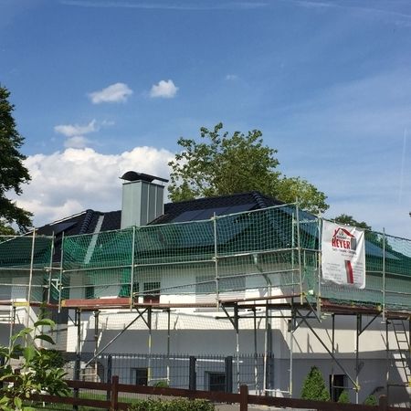 Baustelle bei einer Dachsanierung