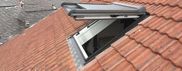 Geöffnetes, neues Dachfenster