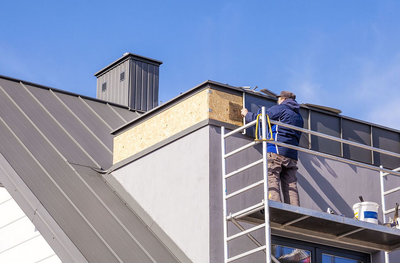 Fassadenarbeit